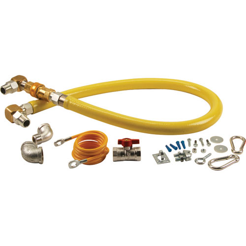 (image for) T&S Brass HG-4D-48SK KIT,GAS HOSE , 3/4" X 48", T&S